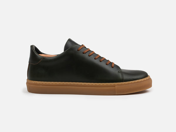 The Mellor II Sneaker - Horween Forest Green Leather - GORAL