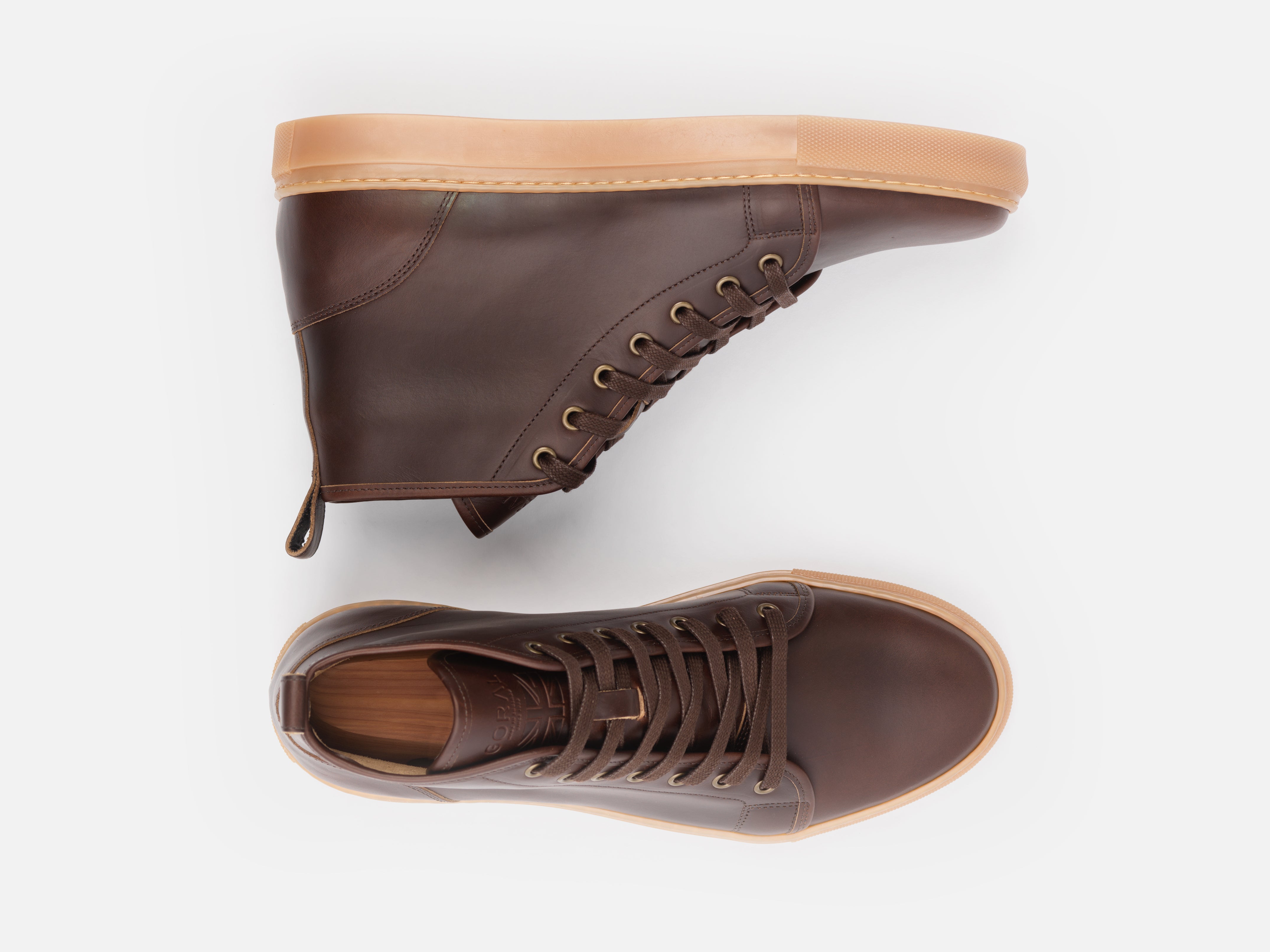 Rose Anvil X GORAL SMUGS High Top Sneaker 2.0 - Horween Dark Brown PRE-ORDER - GORAL