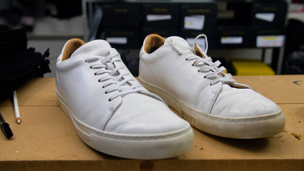 【FURFUR】 WHITE LEATHER Gurkha shoes Tochigi W Kogashi