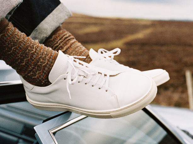 【FURFUR】 WHITE LEATHER Gurkha shoes Tochigi W Kogashi