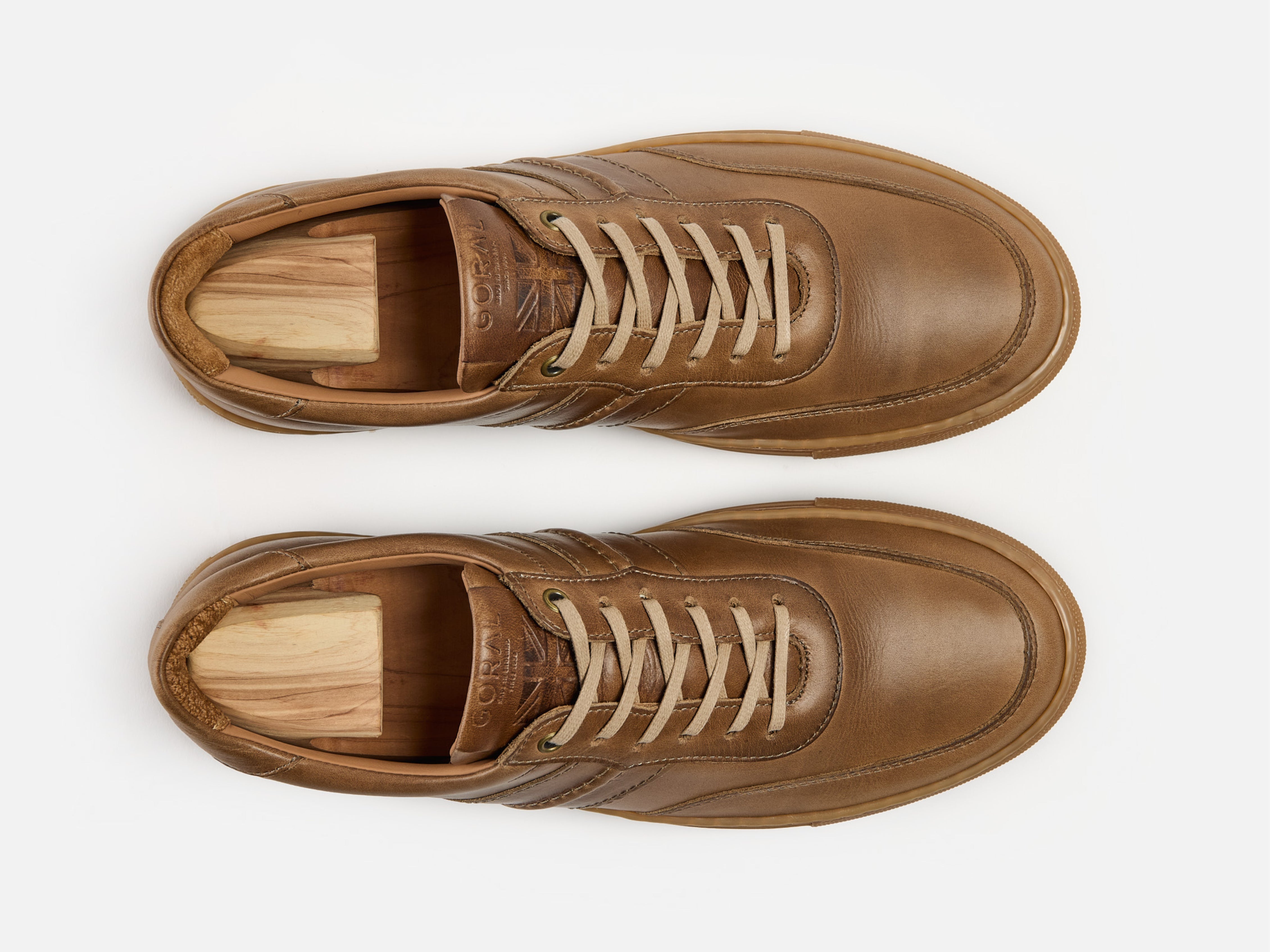 The Boulsover Low Top Sneakers - Horween Chromexcel Natural Brown Leather - GORAL 