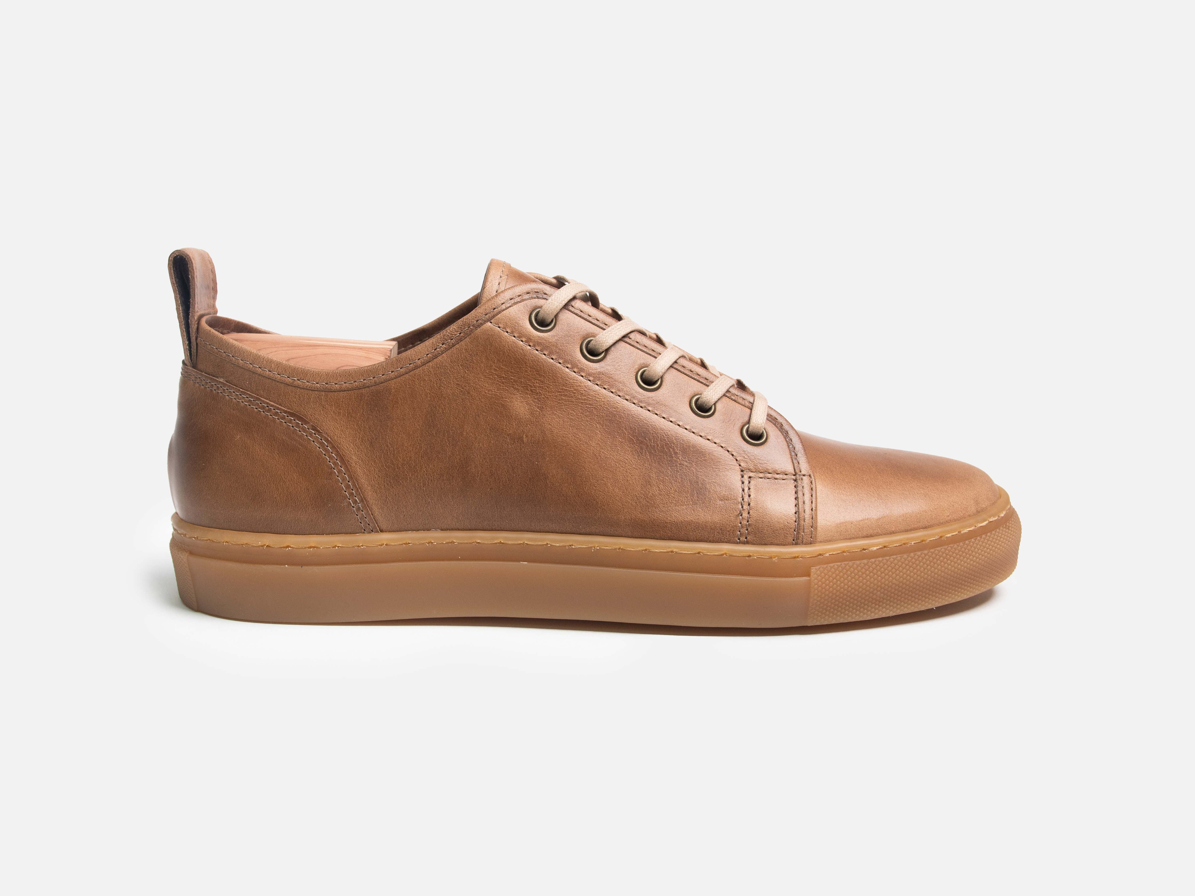 Rose Anvil X GORAL SMUGS Low Top Sneaker - Horween Natural PRE-ORDER - GORAL 