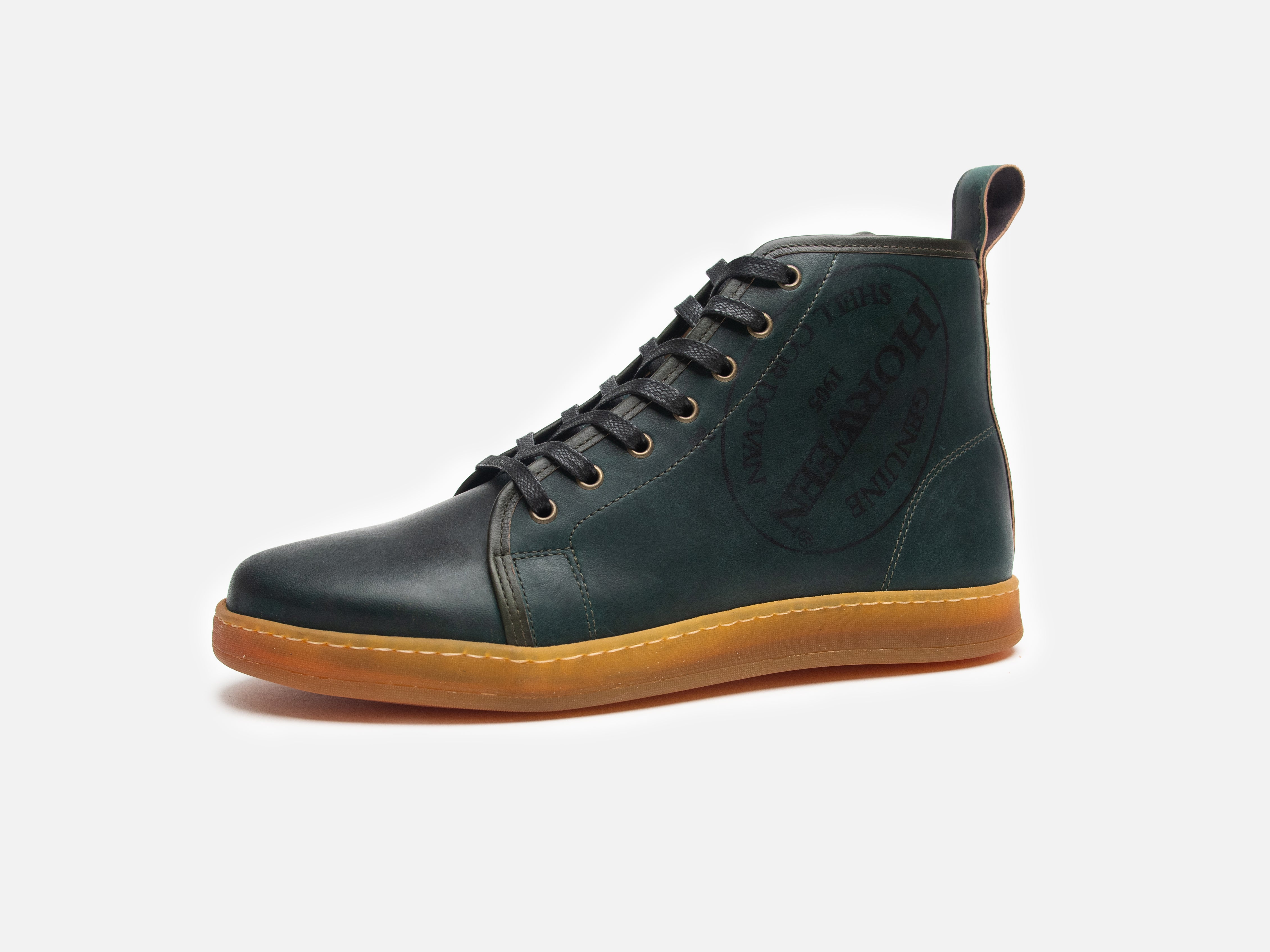 Rose Anvil X GORAL SMUGS High Top Sneaker 2.0 - Shell Cordovan Reverse Black - GORAL 