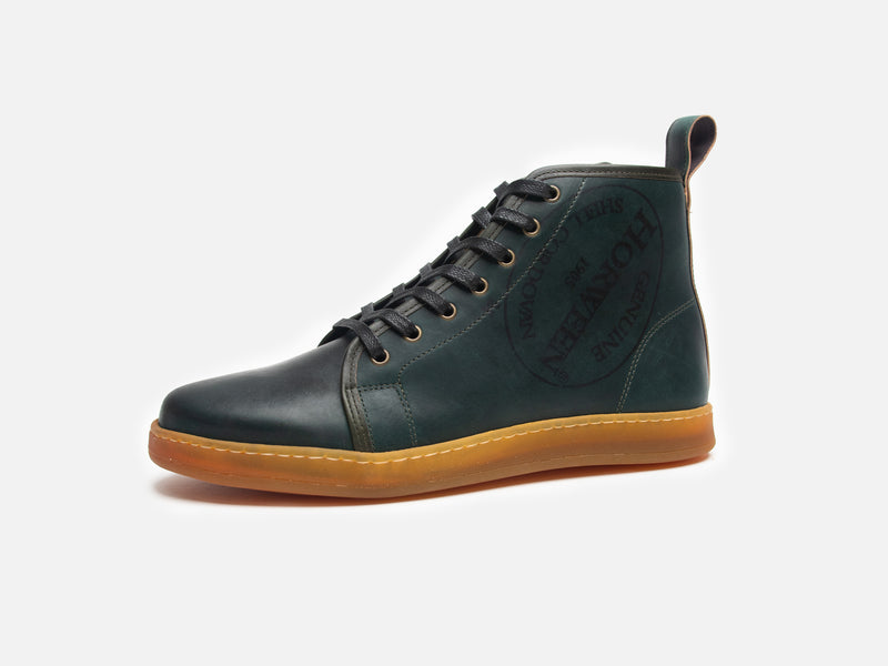 Rose Anvil X GORAL SMUGS High Top Sneaker 2.0 - Shell Cordovan Reverse Black