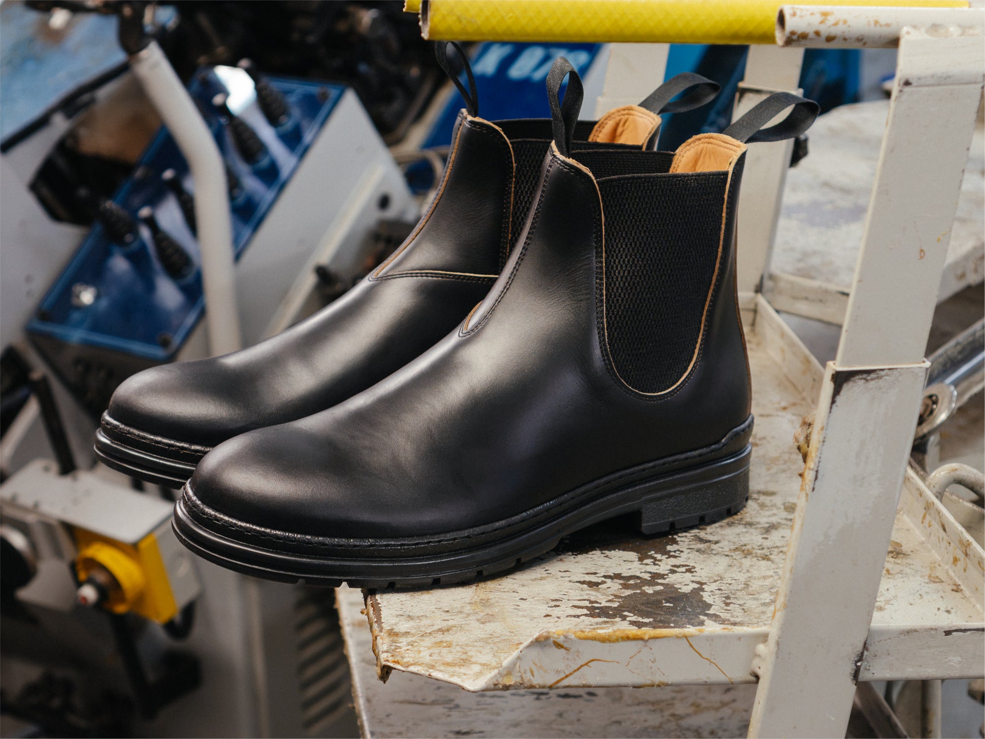 BASLOW Chelsea Boot - Horween Chromexcel Black Leather - GORAL 