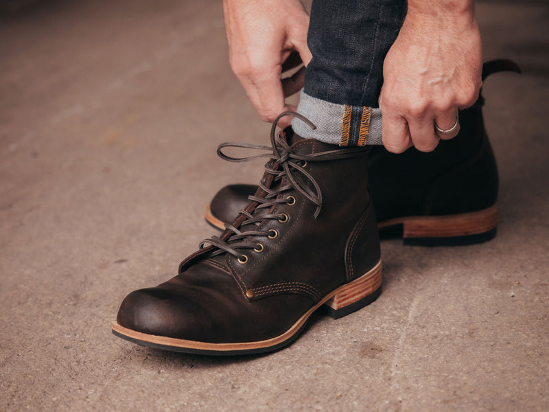 Bradwell WW1 Replica Brass Wire Construction Boot Waxy Commander Dark Brown Snuff PRE-ORDER