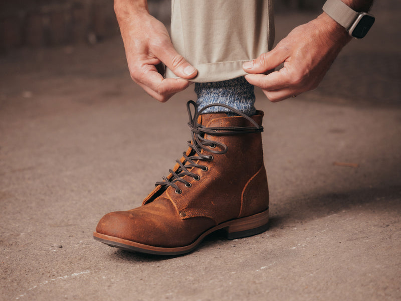 Bradwell WW1 Replica Brass Wire Construction Boot Waxy Commander Brown Wheatbuck PRE-ORDER