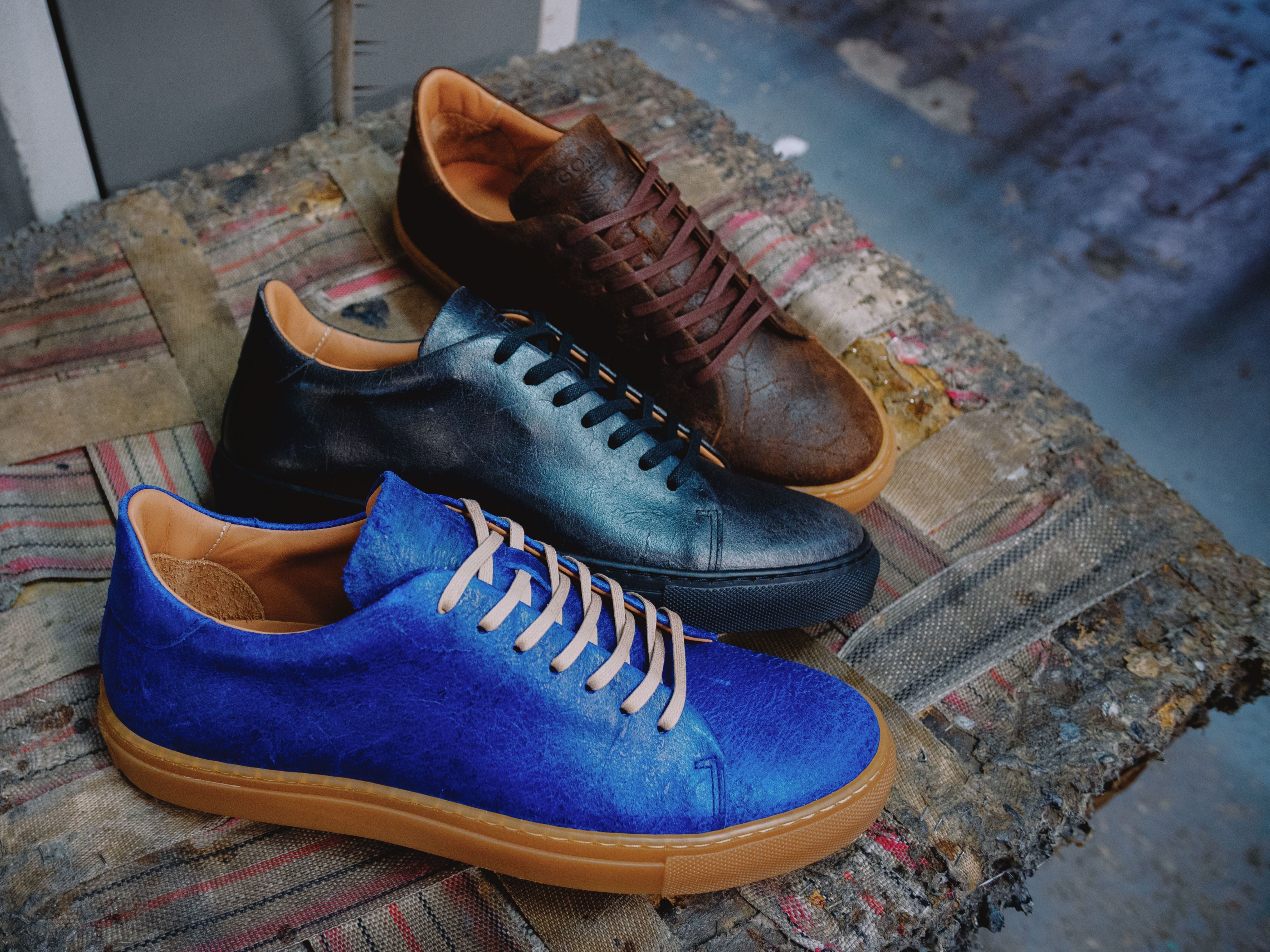 The Mellor II Sneaker - Charles F Stead Crazy Cow Blue