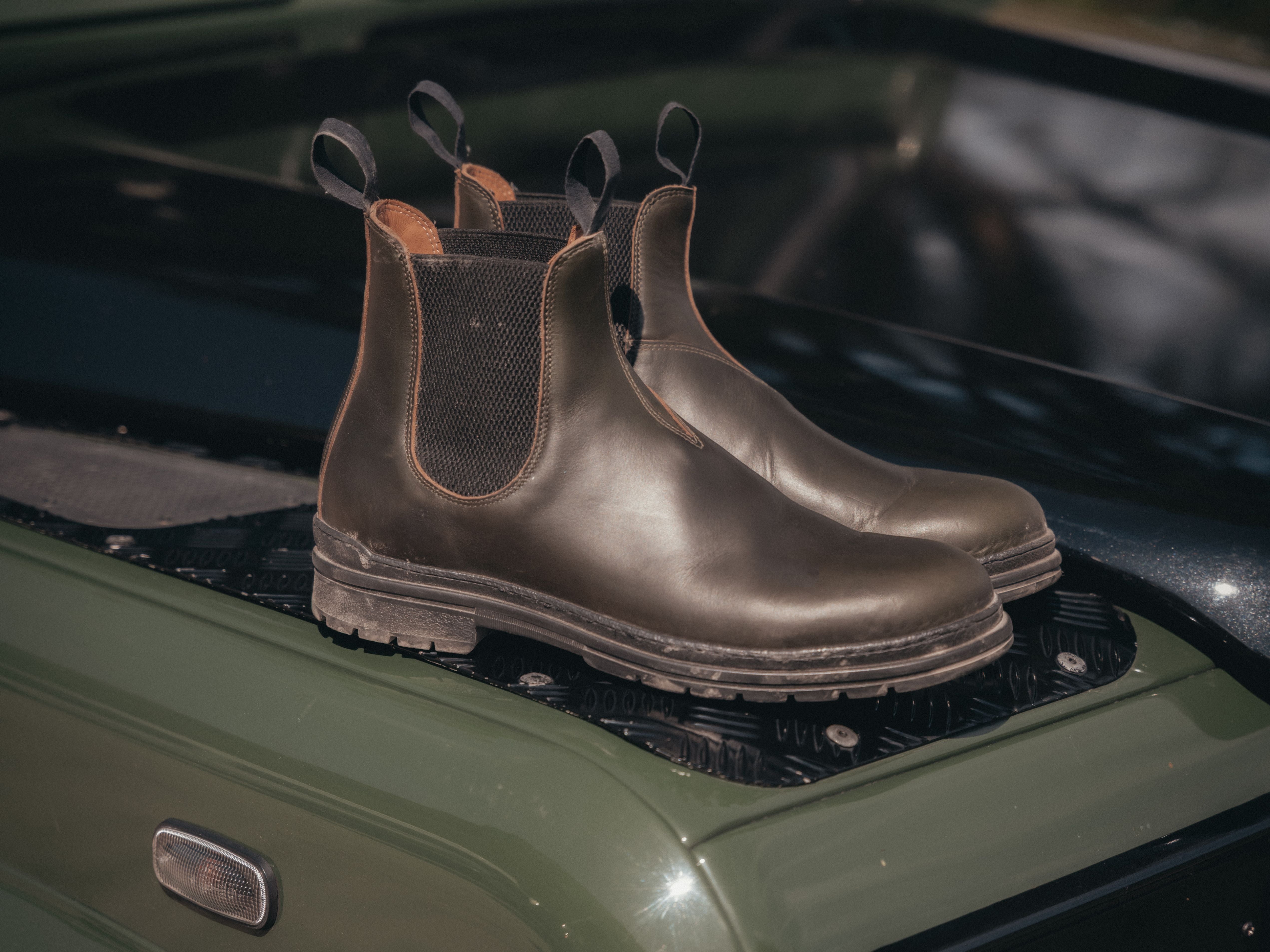 The Baslow Chelsea Boot - Horween Chromexcel Forest Green Leather - GORAL 