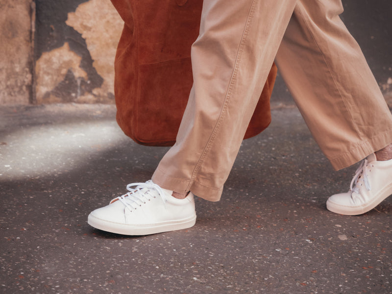 The Mellor II Sneakers - Calfskin Nappa White Leather - GORAL 