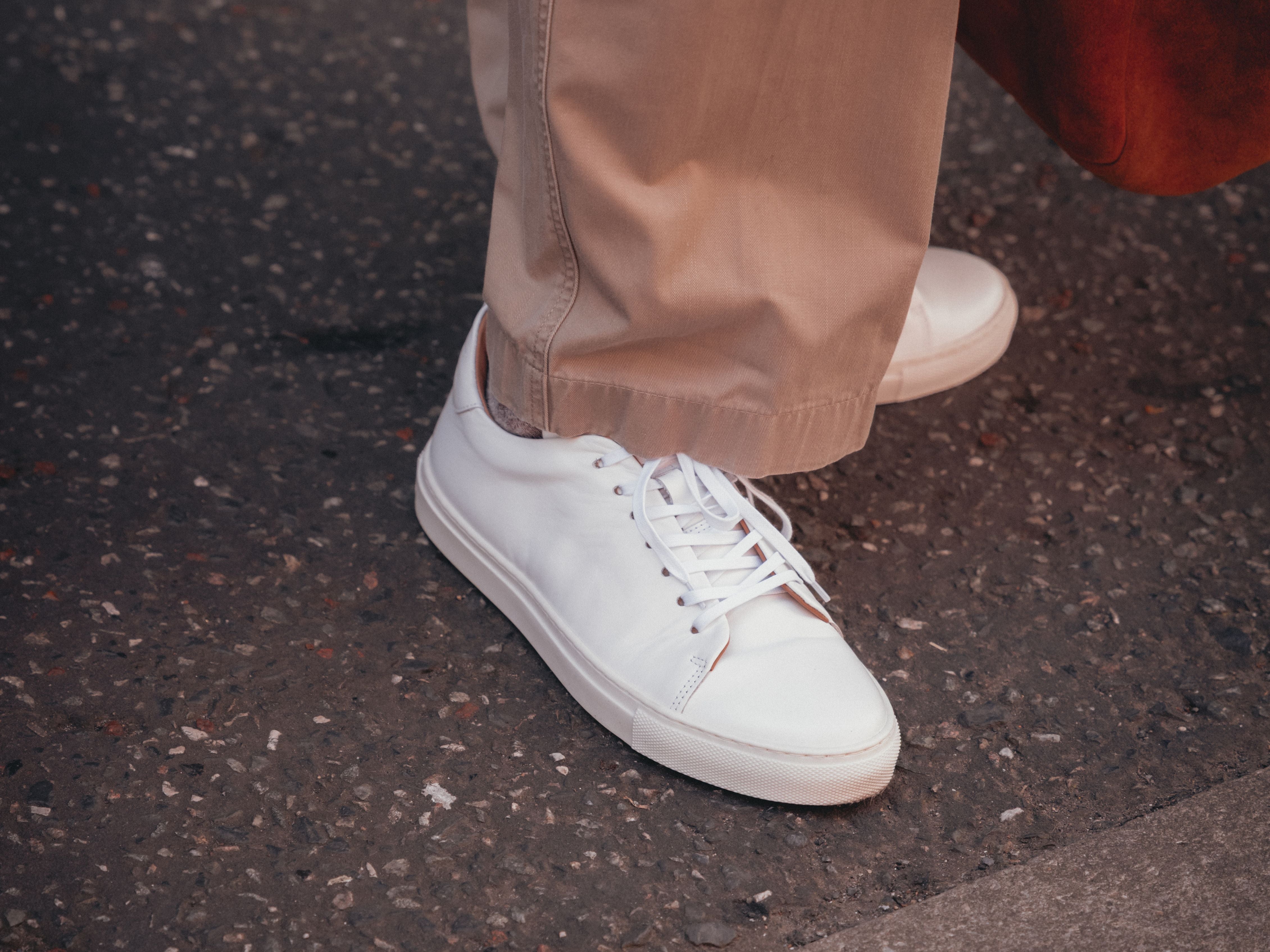 The Mellor II Sneakers - Calfskin Nappa White Leather - GORAL 