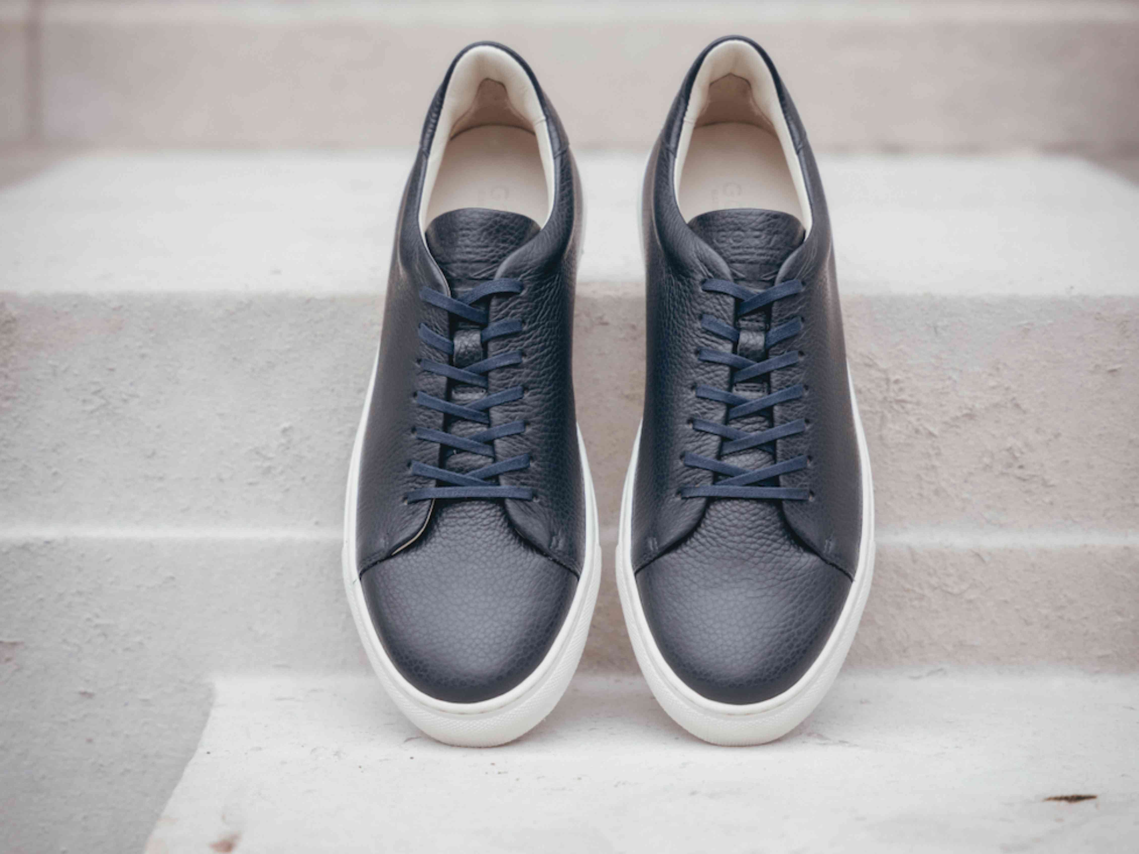 The Mellor II Sneaker - Mastrotto Adria Navy Leather - Ready To Ship