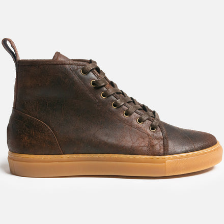 SMUGS Rose Anvil X GORAL High Top Sneaker 2.0 - Charles F Stead Crazy Cow Brown