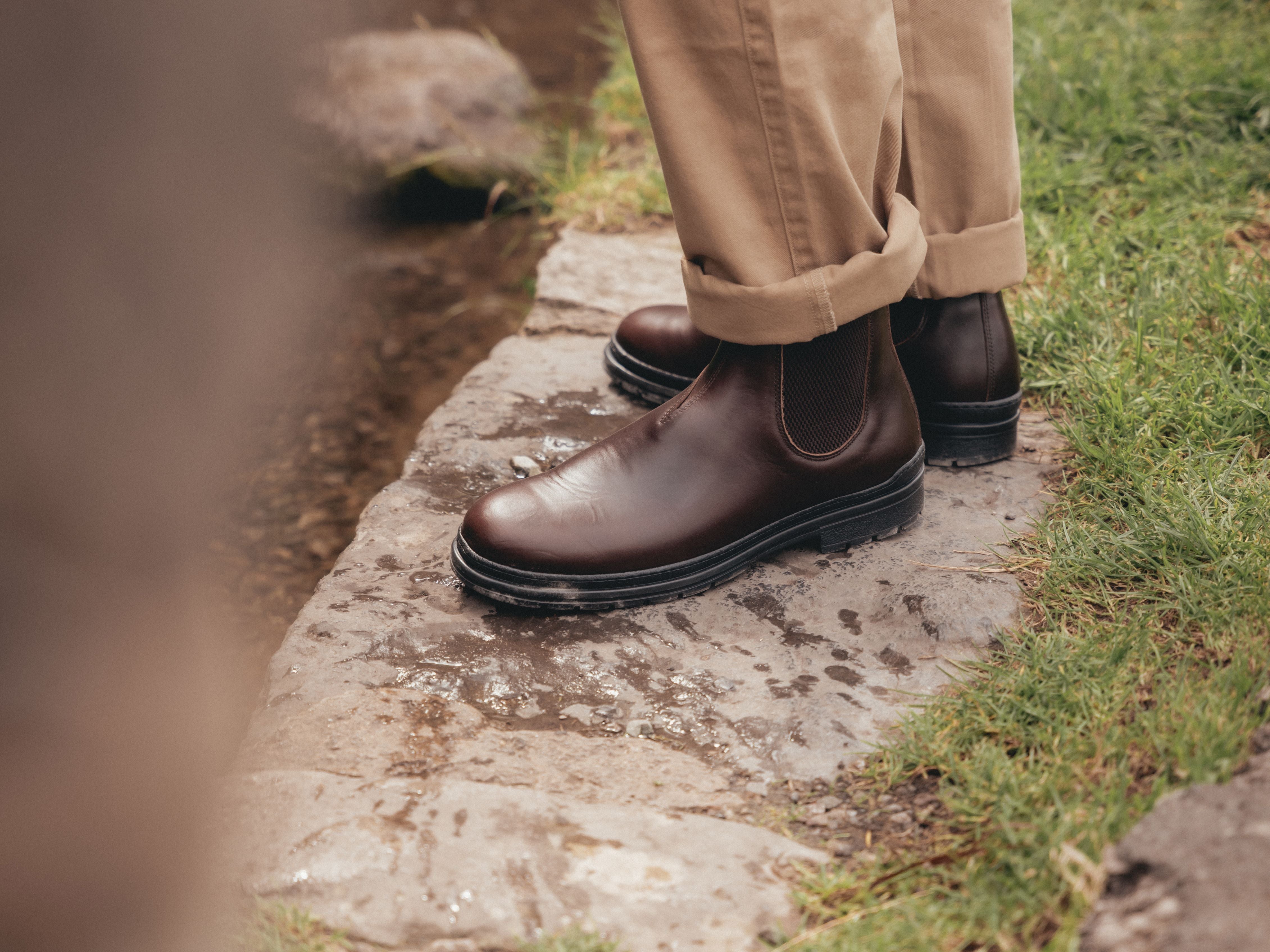 The Baslow Chelsea Boot - Horween Chromexcel Dark Brown Leather - GORAL 