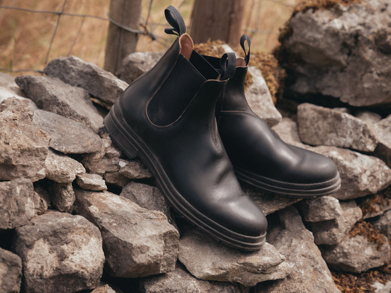 The Baslow Chelsea Boot - Horween Chromexcel Black Leather