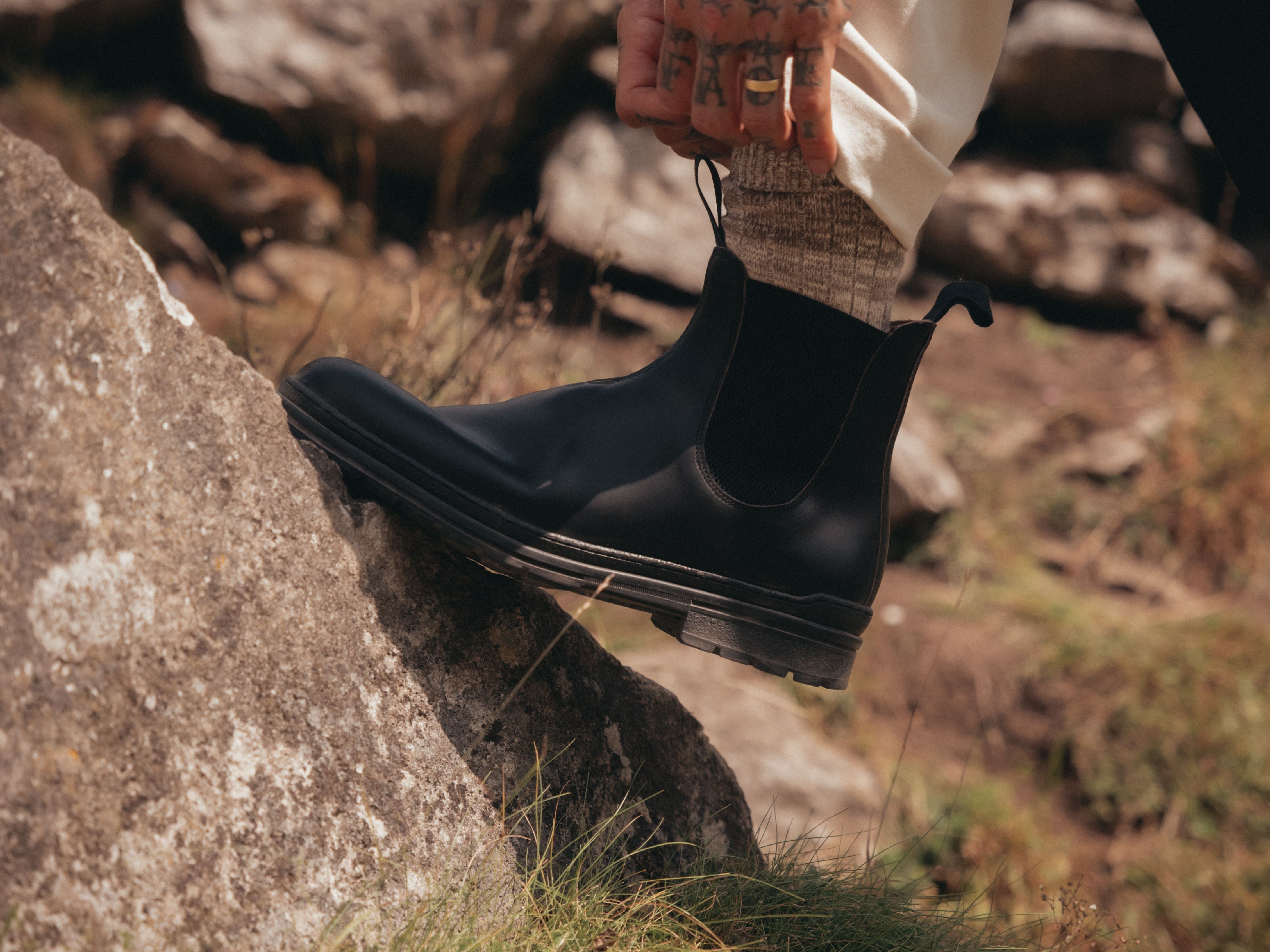The Baslow Chelsea Boot - Horween Chromexcel Black Leather - GORAL 