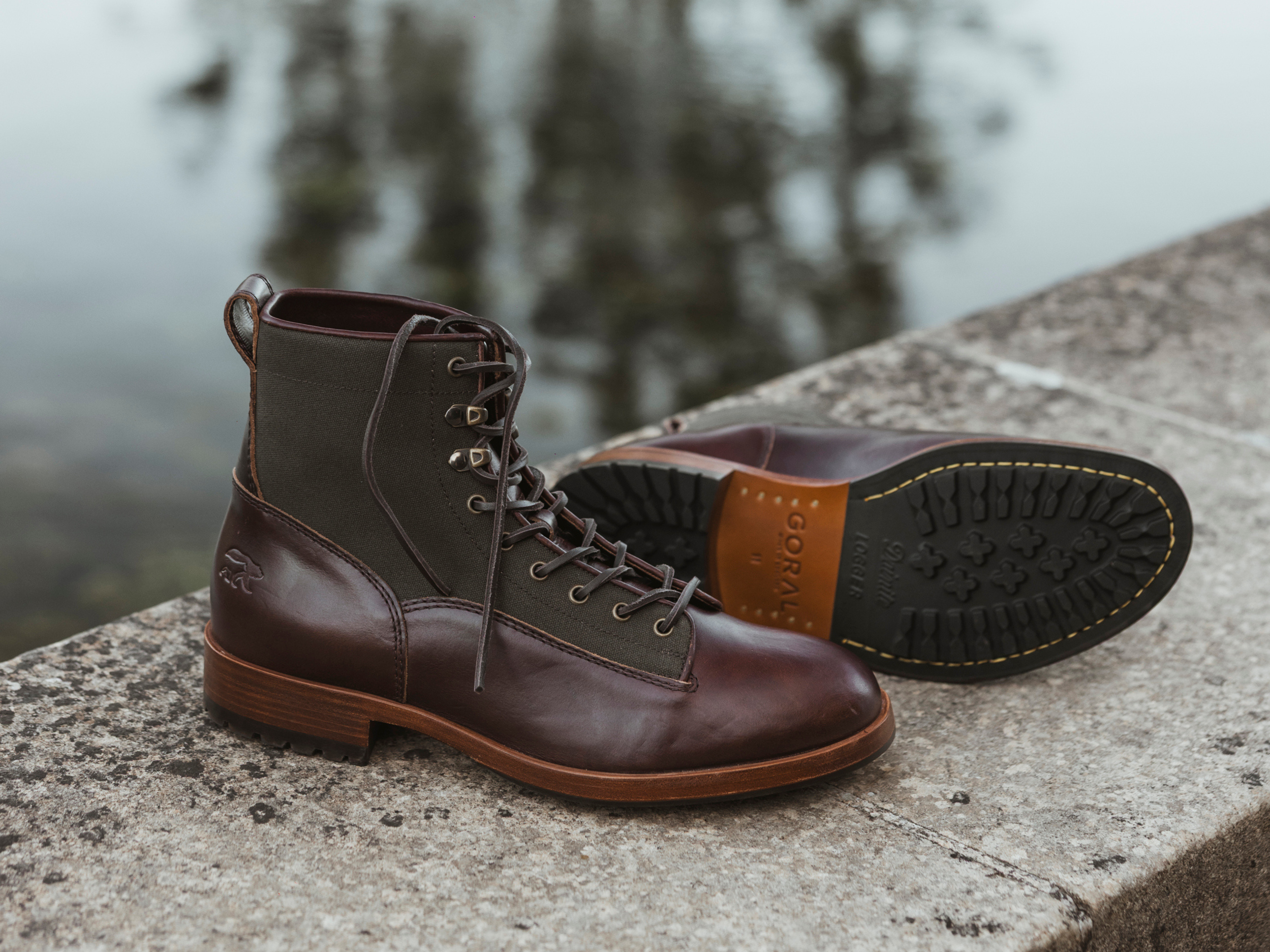 BRAE - Bear & Wolf Co x GORAL Service Boot - Horween Dark Brown Leather