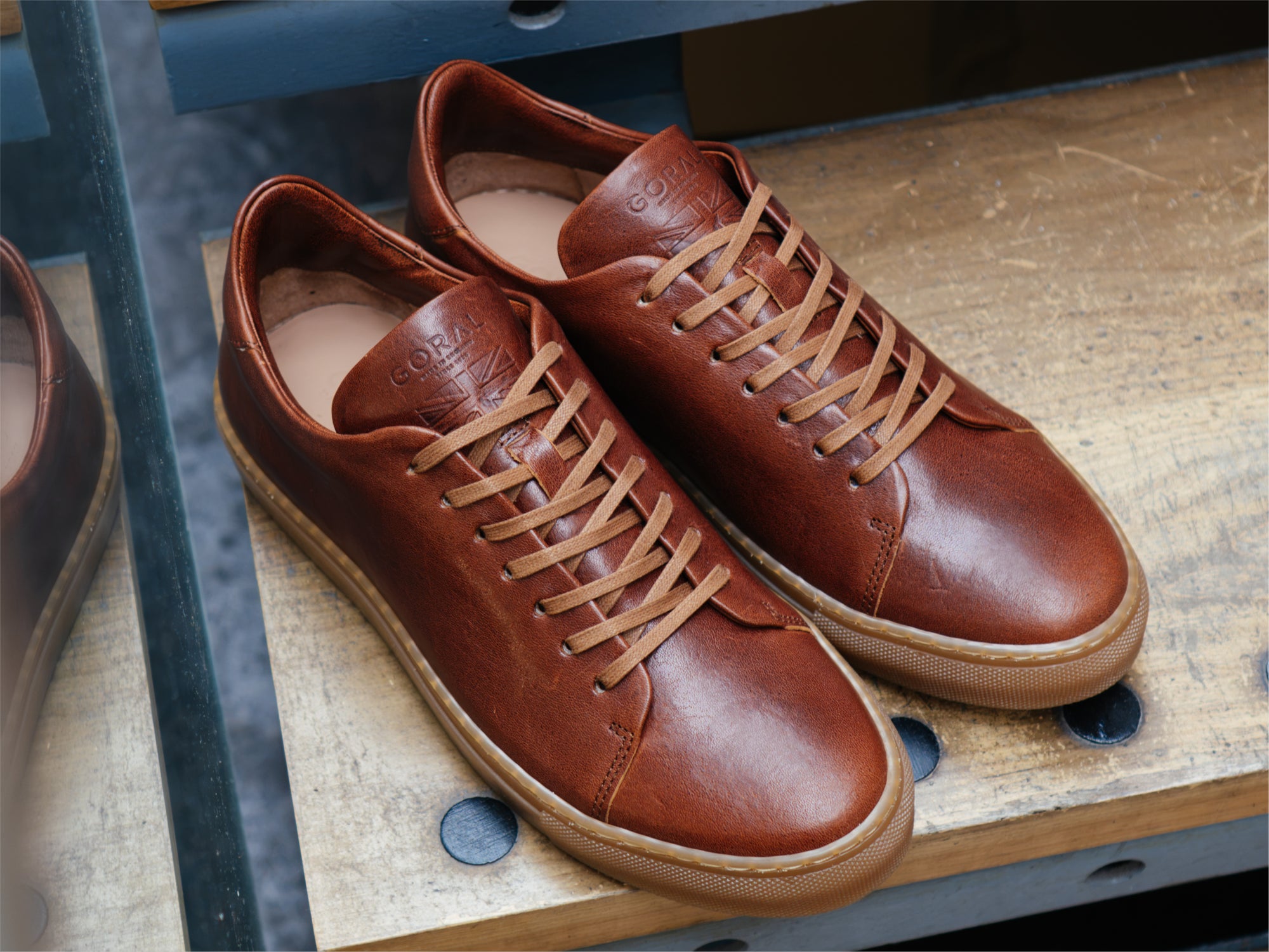 The Mellor II Sneaker - Horween Aspen Cognac Leather