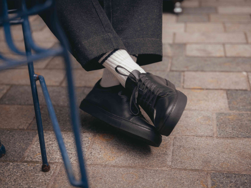 The Mellor II Sneaker - Mastrotto Adria Black Leather