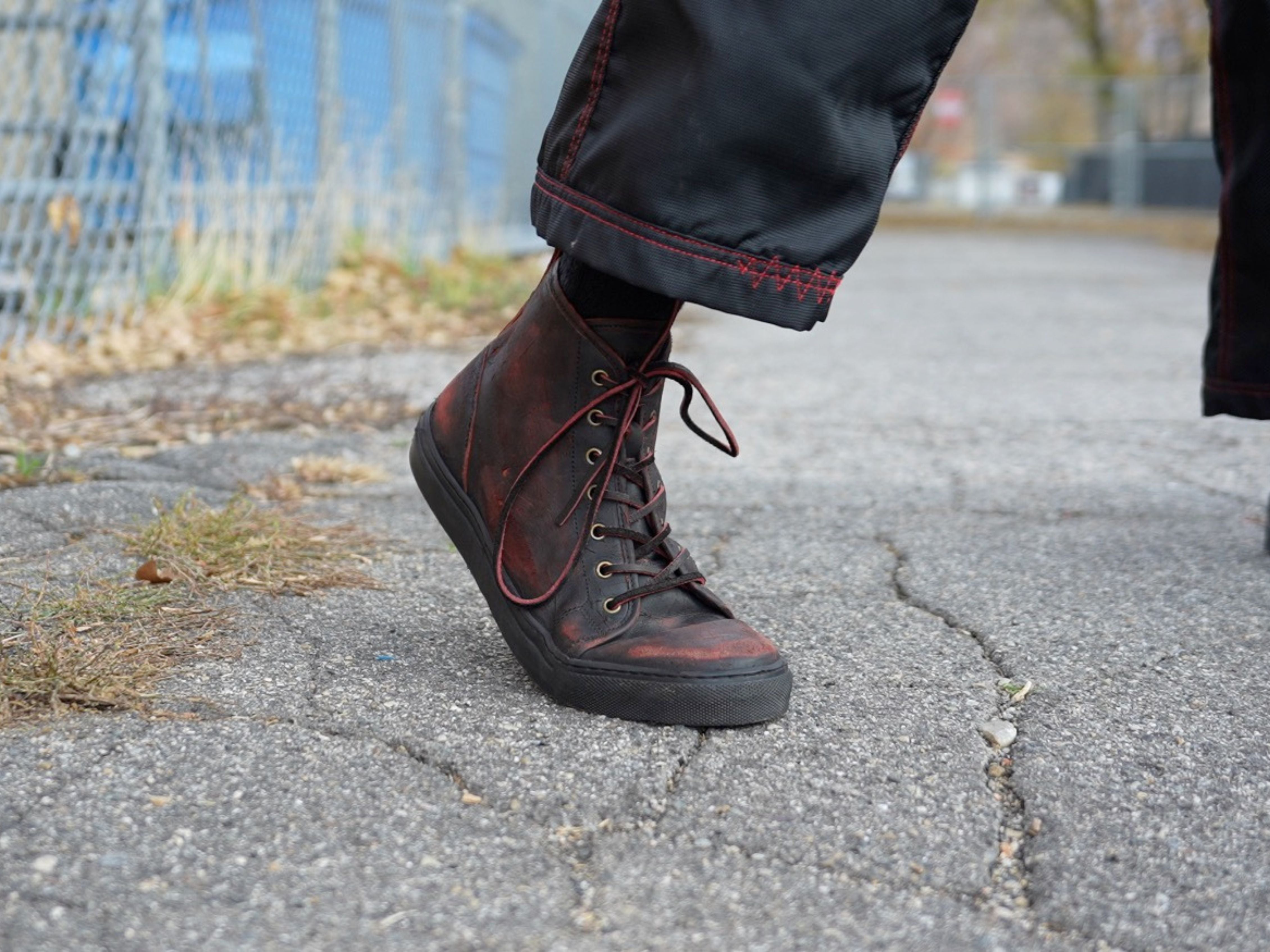 Blood Core Leather Laces - 203cm - GORAL 