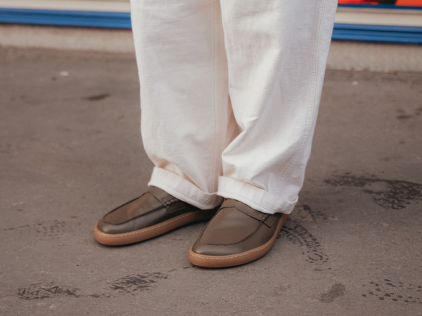 Barefoot Loafer - Green Calfskin Nappa Leather - GORAL 