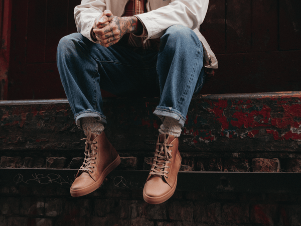 Rose Anvil X GORAL SMUGS High Top Sneaker 2.0 - Horween Natural PRE-ORDER - GORAL 