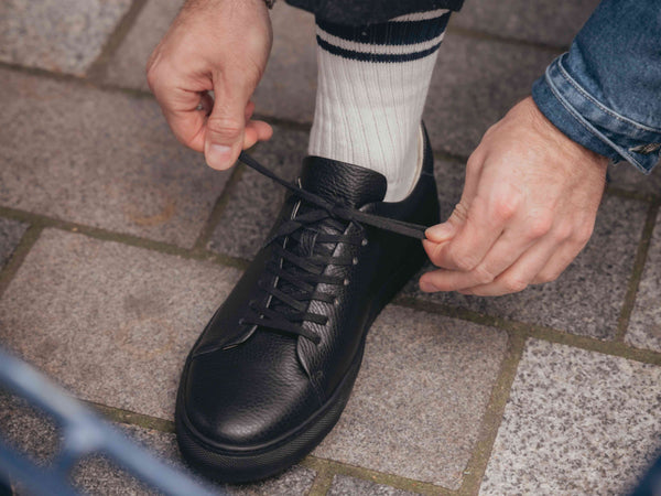 The Mellor II Sneaker - Mastrotto Adria Black Leather