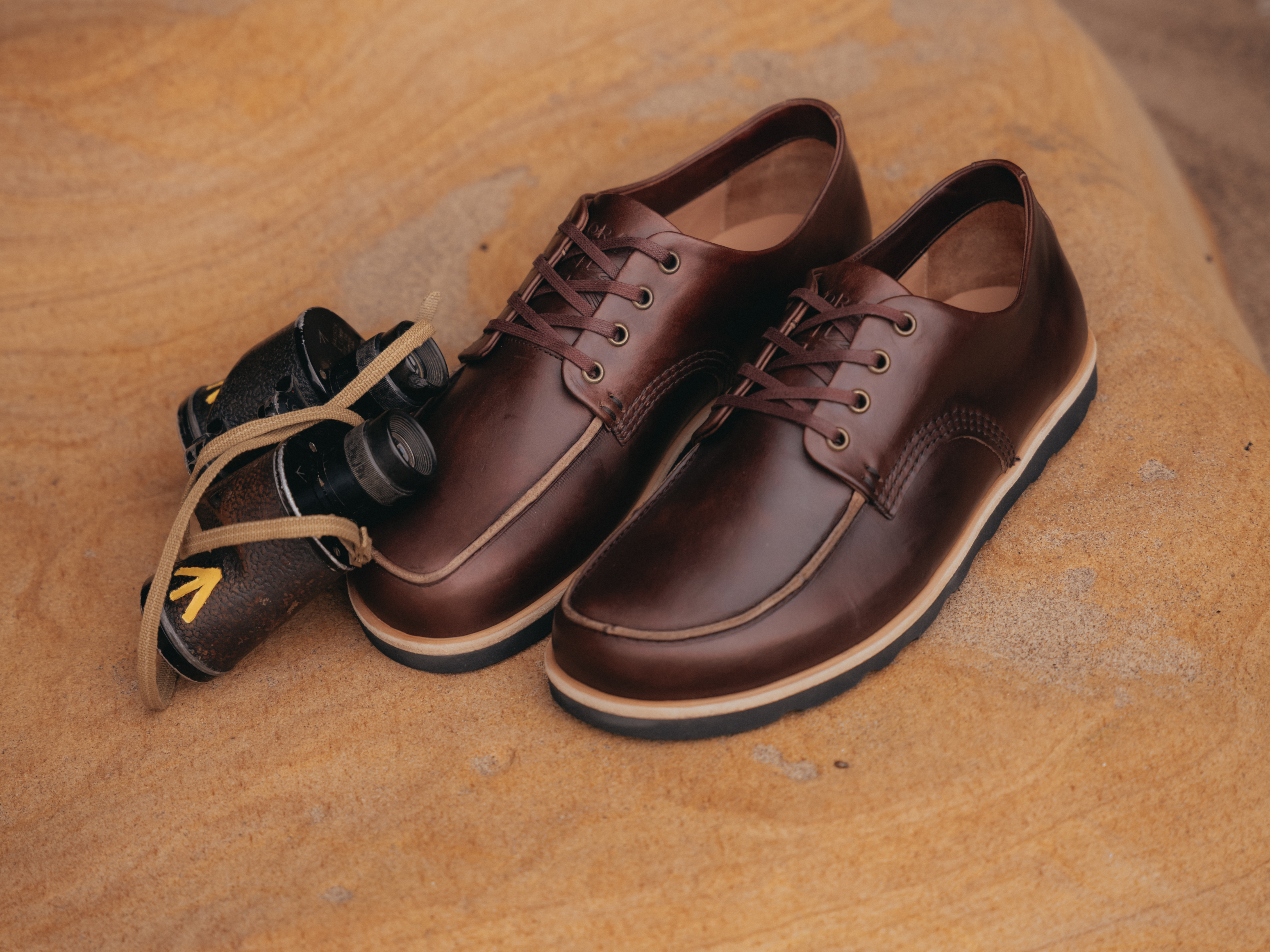 TOTLEY Barefoot Apron Shoe - Dark Brown Horween Chromexcel Leather - GORAL 
