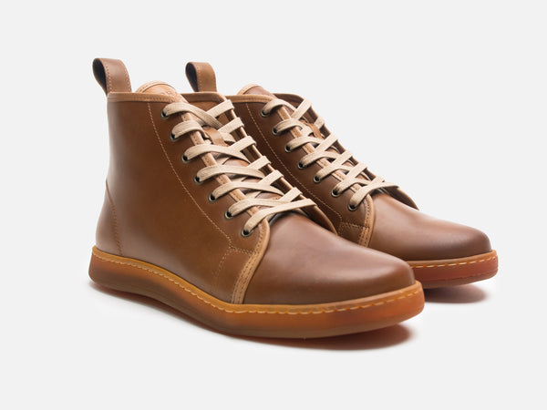 Rose Anvil X GORAL SMUGS High Top Sneaker 2.0 - Shell Cordovan Bourbon