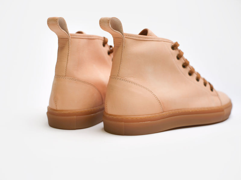 Rose Anvil X GORAL SMUGS High Top Sneaker 2.0 - Maryam Natural Veg Tan Leather