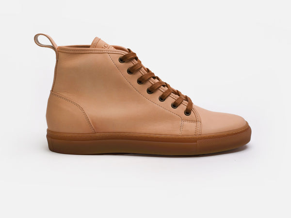 Rose Anvil X GORAL SMUGS High Top Sneaker 2.0 - Maryam Natural Veg Tan Leather