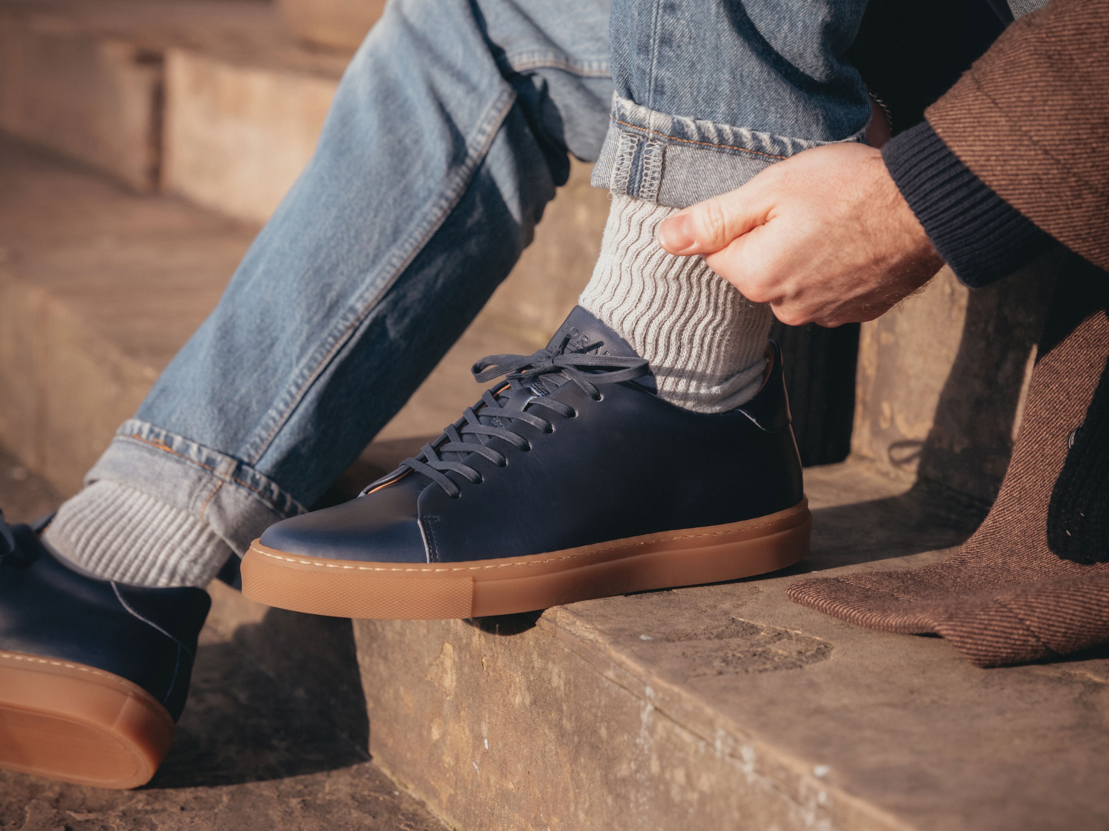 The Mellor II Sneaker - Horween Ink Leather - GORAL 