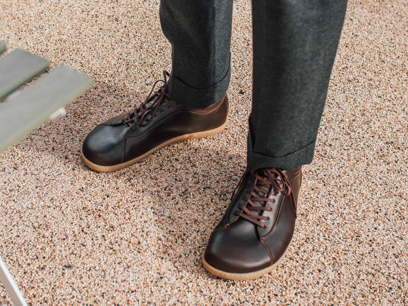 Rose Anvil X GORAL SMUGS Barefoot Low Top Horween Dark Brown Leather Sneaker PRE-ORDER