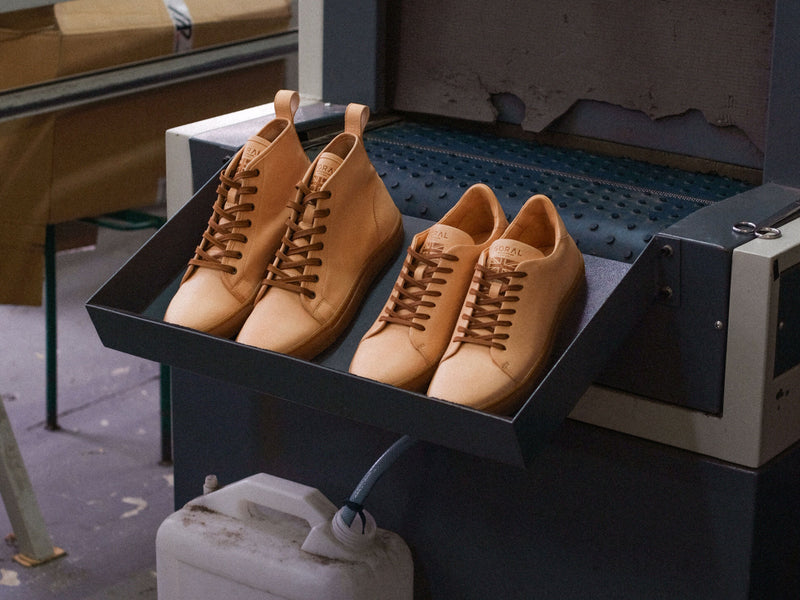 Rose Anvil X GORAL SMUGS High Top Sneaker 2.0 - Maryam Natural Veg Tan Leather