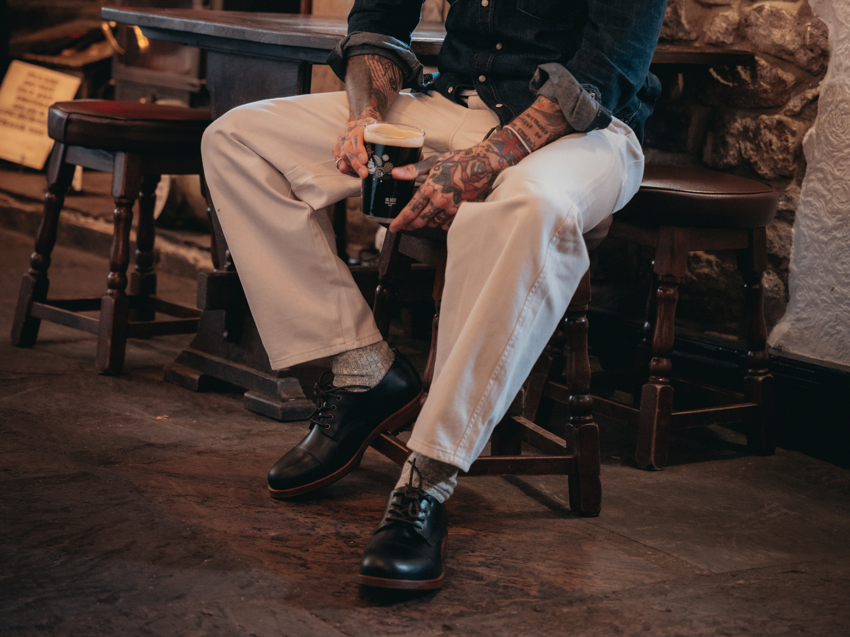 The CASTLETON Shoe - Horween Naturtal Leather - GORAL 