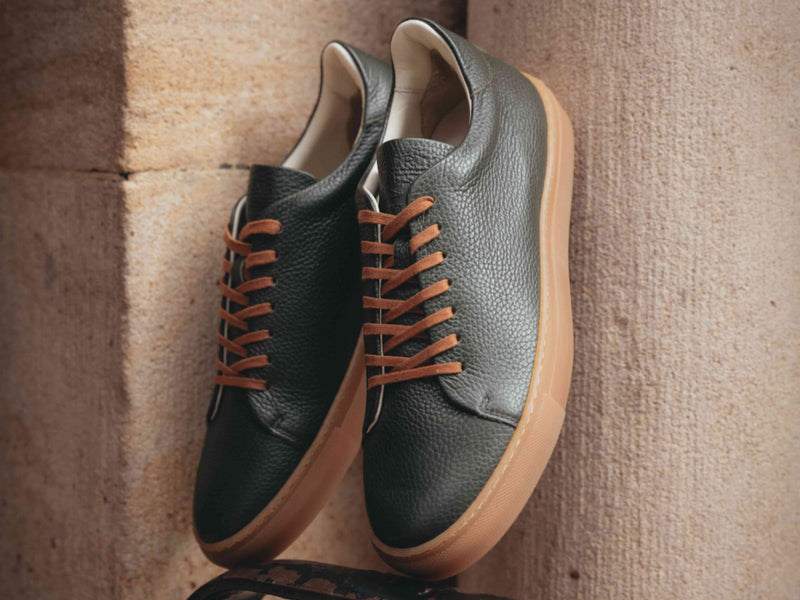 The Mellor II Sneaker - Mastrotto Adria Green Leather - Ready To Ship