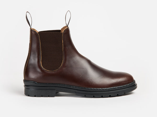 The Baslow Chelsea Boot - Horween Chromexcel Dark Brown Leather