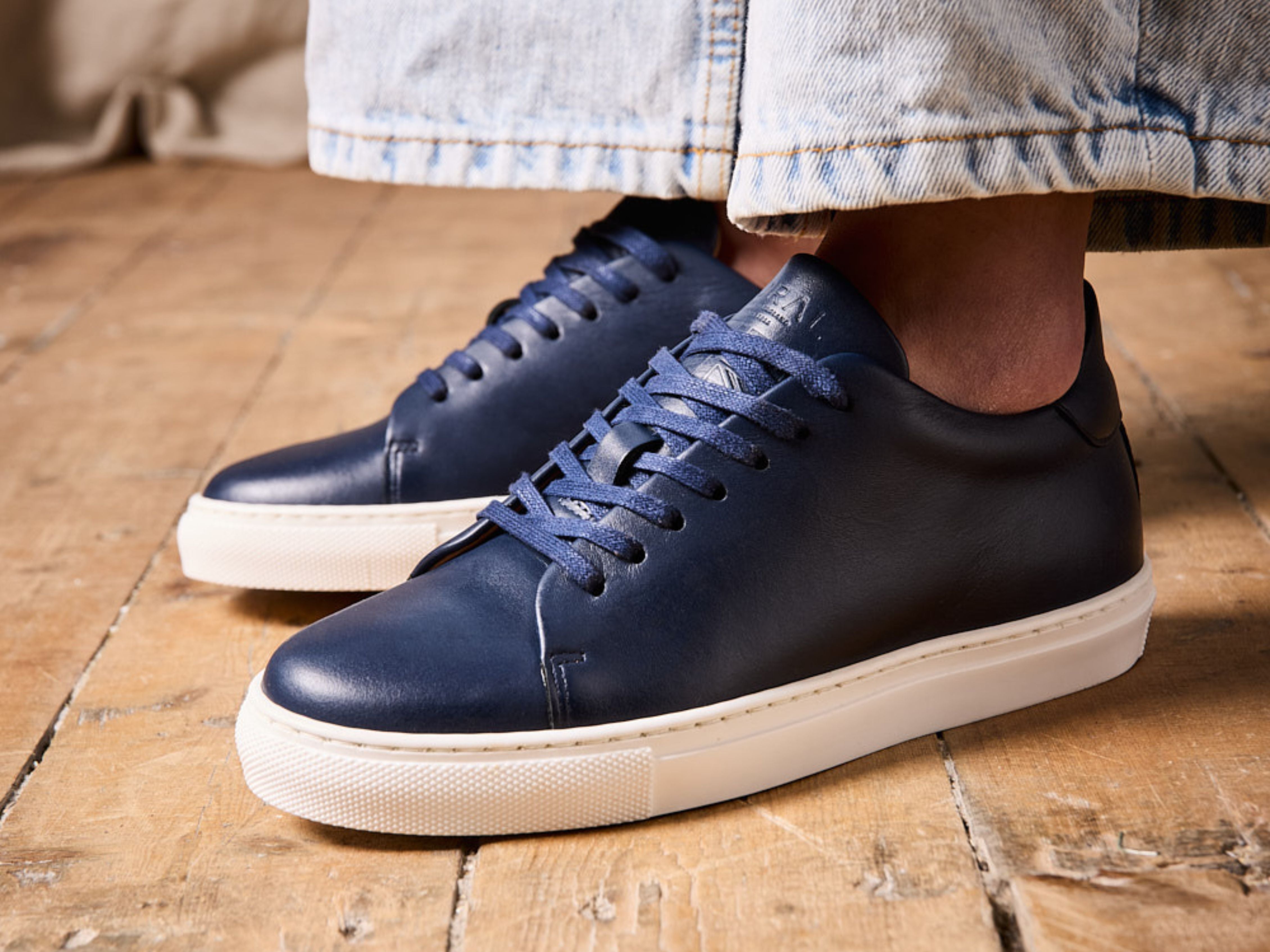 The Mellor II - Calfskin Nappa Navy Leather (Womens) - GORAL 