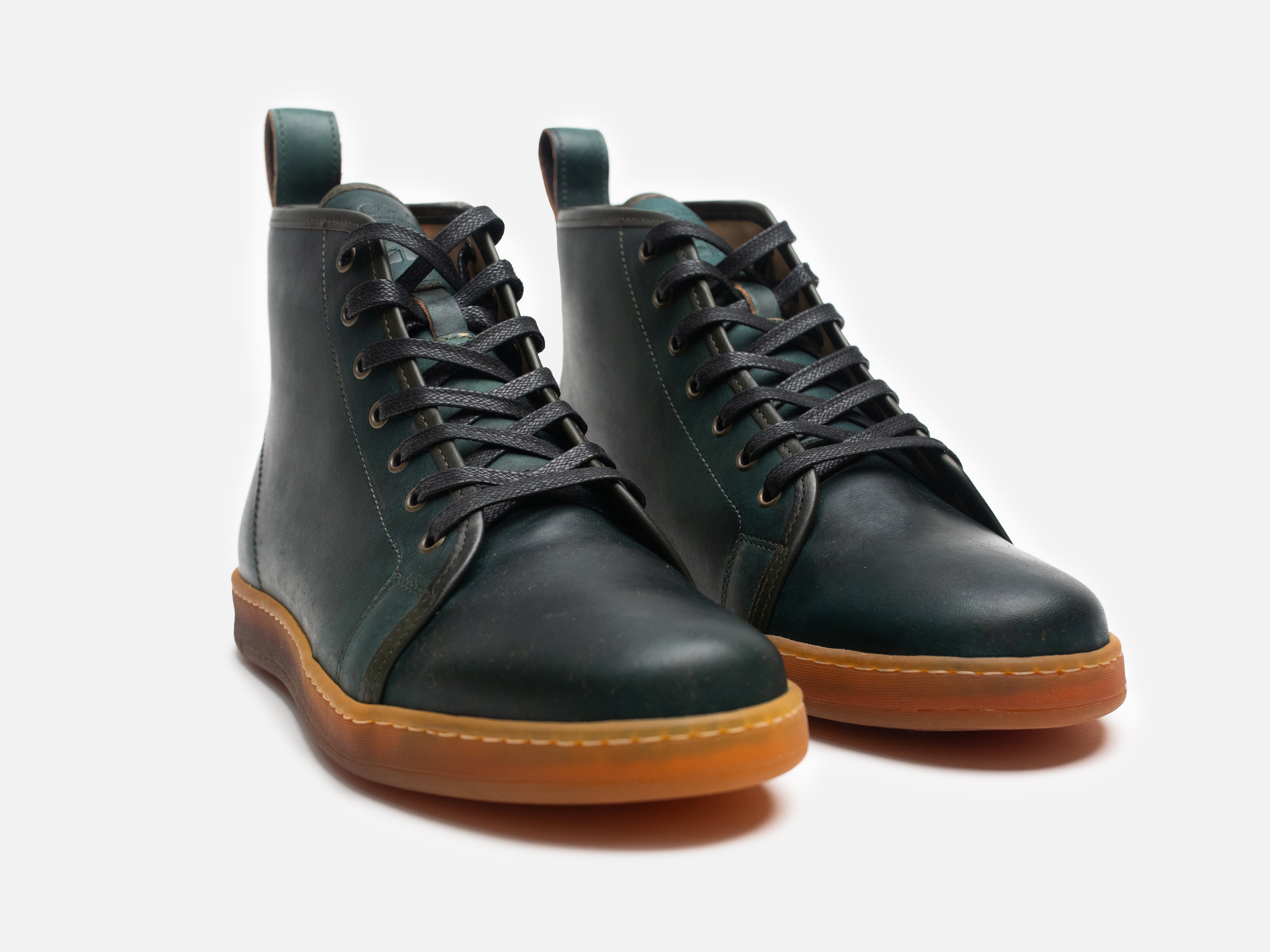 Rose Anvil X GORAL SMUGS High Top Sneaker 2.0 - Shell Cordovan Reverse Black - GORAL 