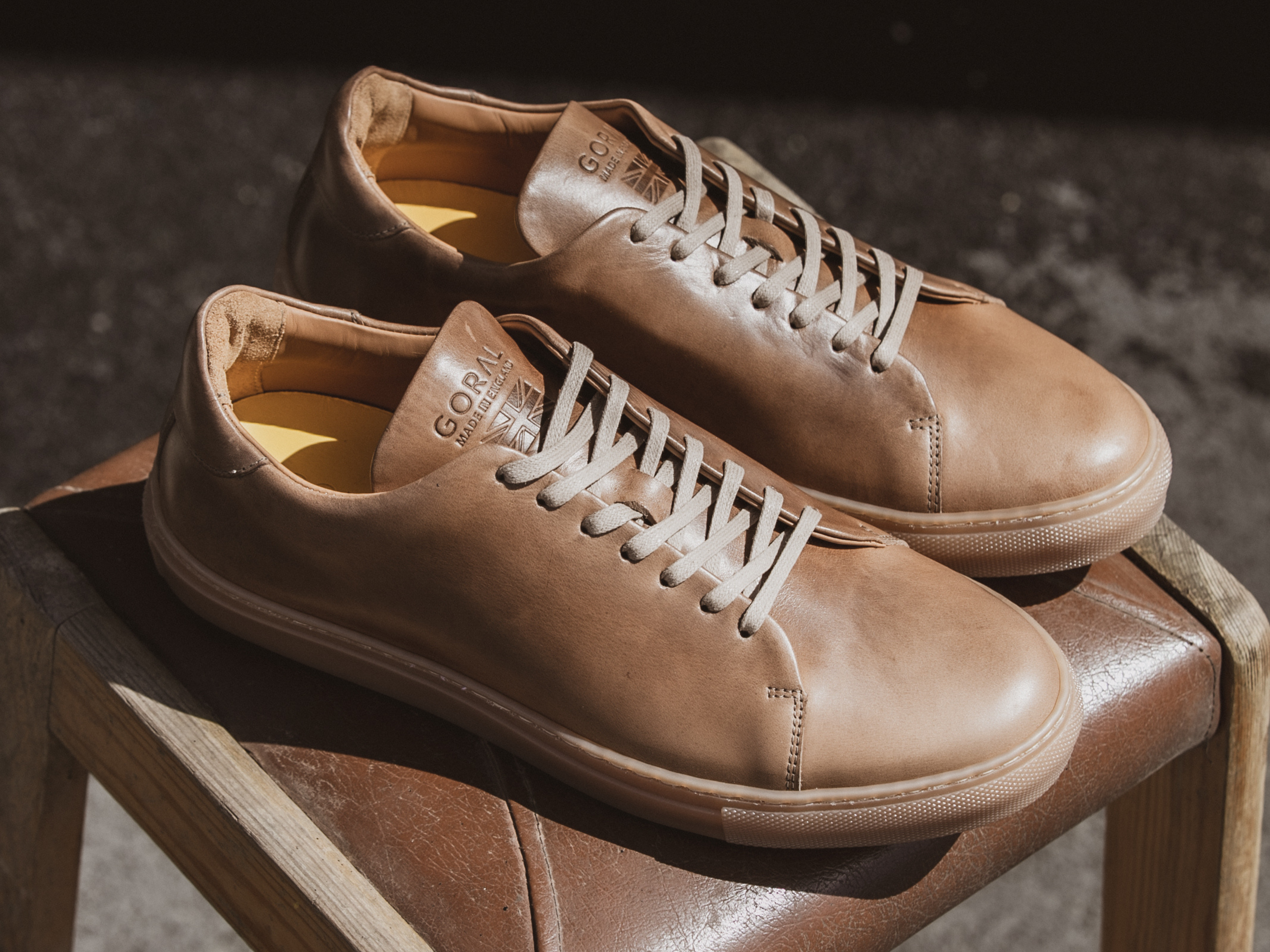 The Mellor II Sneaker Horween Natural Leather