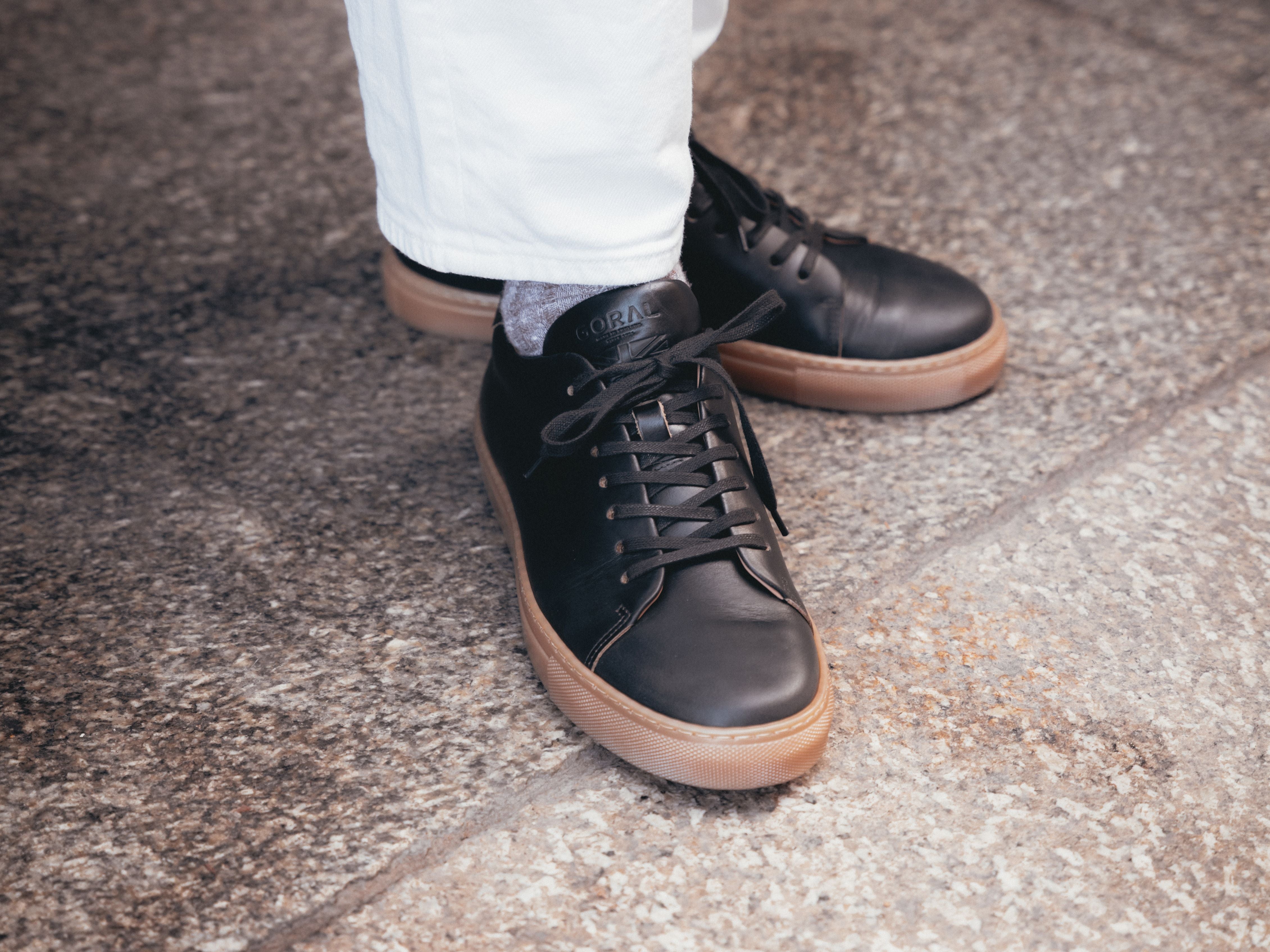The Mellor II Sneaker - Horween Black Leather - GORAL 