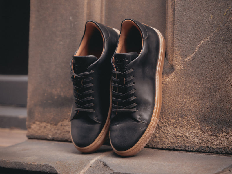 The Mellor II Sneaker - Horween Black Leather - GORAL 