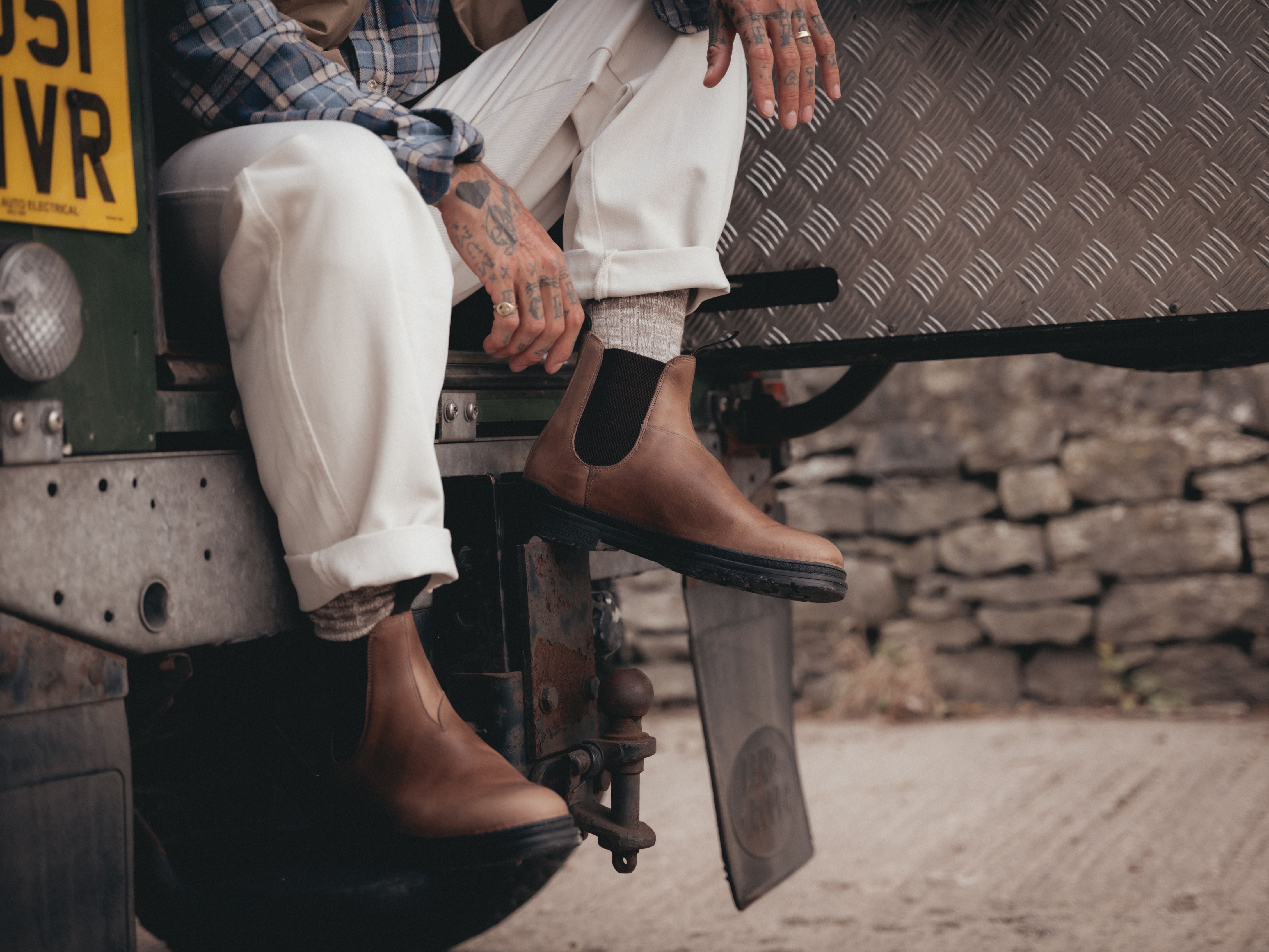 The Baslow Chelsea Boot - Horween Chromexcel Natural Leather