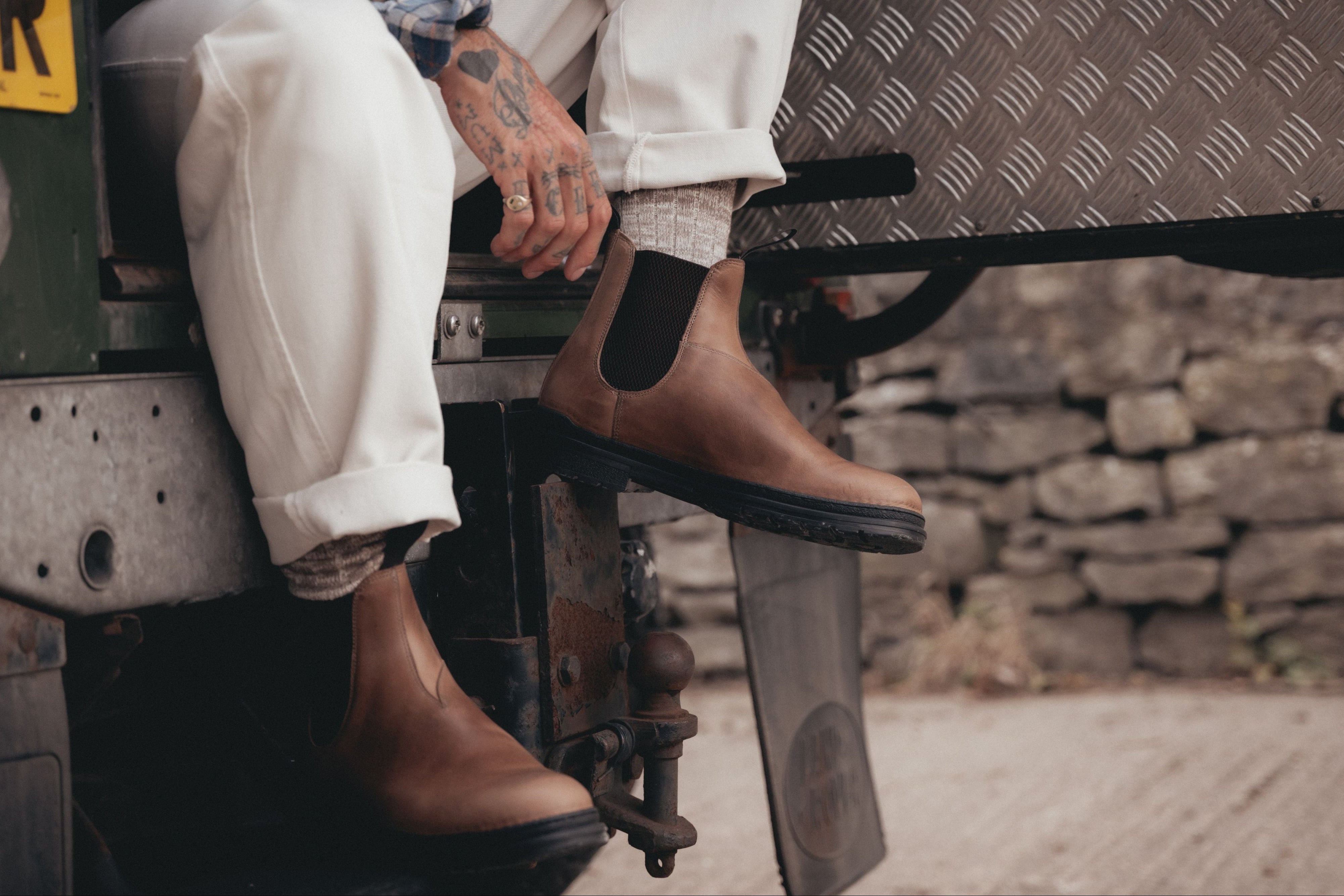 The Baslow Chelsea Boot - Horween Chromexcel Natural Leather - GORAL 