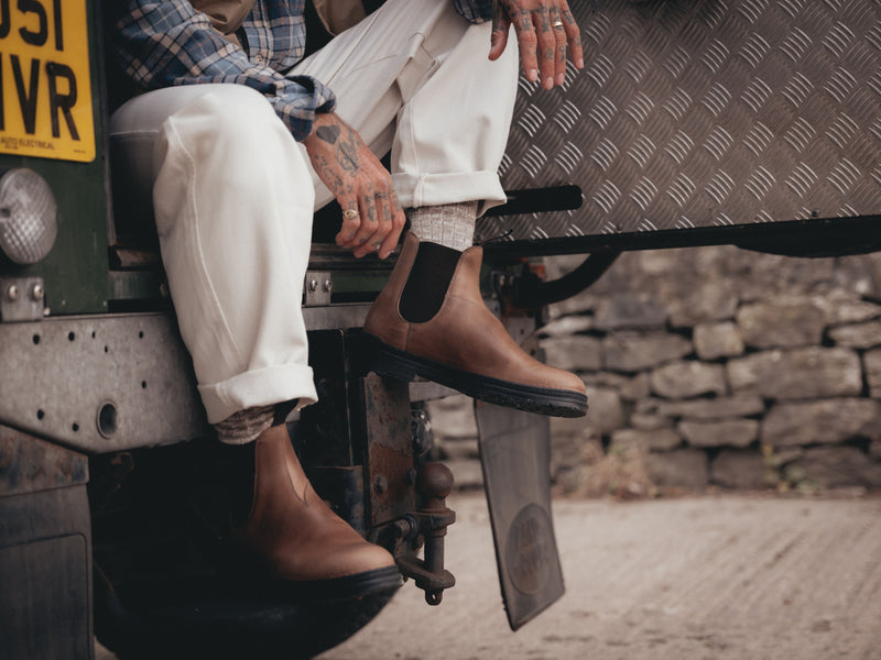 The Baslow Chelsea Boot - Horween Chromexcel Natural Leather