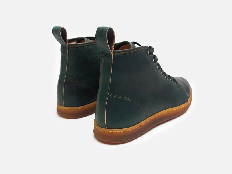 Rose Anvil X GORAL SMUGS High Top Sneaker 2.0 - Shell Cordovan Reverse Black