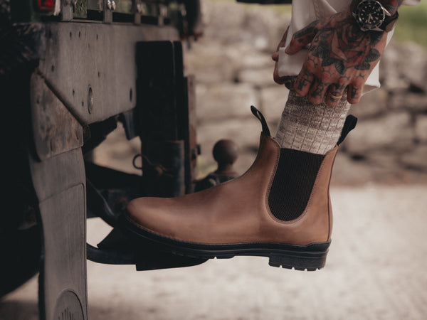The Baslow Chelsea Boot - Horween Chromexcel Natural Leather