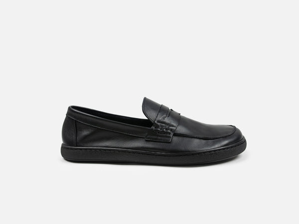 Barefoot Loafer - Black Calfskin Nappa Leather - GORAL 