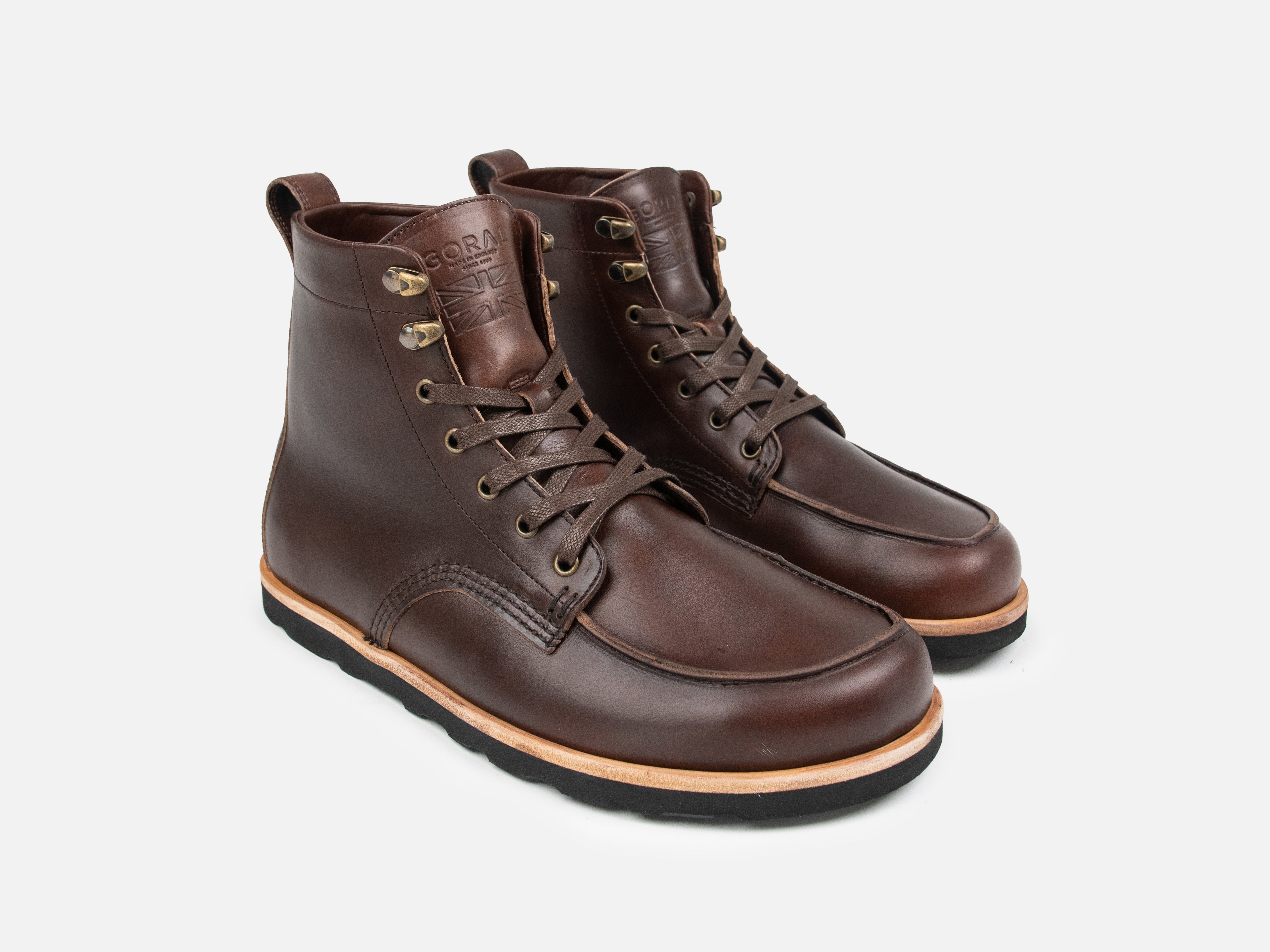 Barefoot Apron Boot - Dark Brown Horween Chromexcel Leather - GORAL 