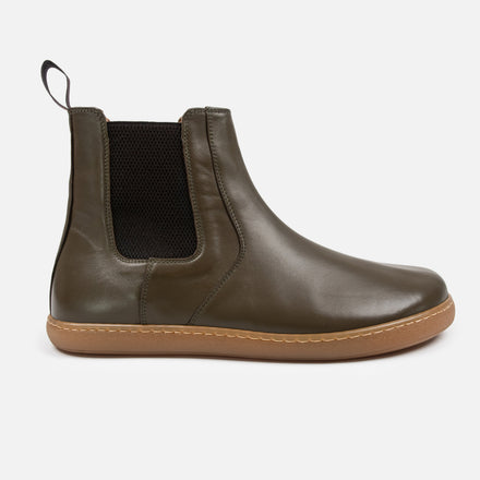 BIRLEY Barefoot Chelsea Boot - Green Calfskin Nappa Leather